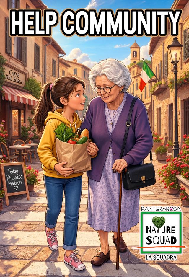 Help Community , illustrazione Nature Squad