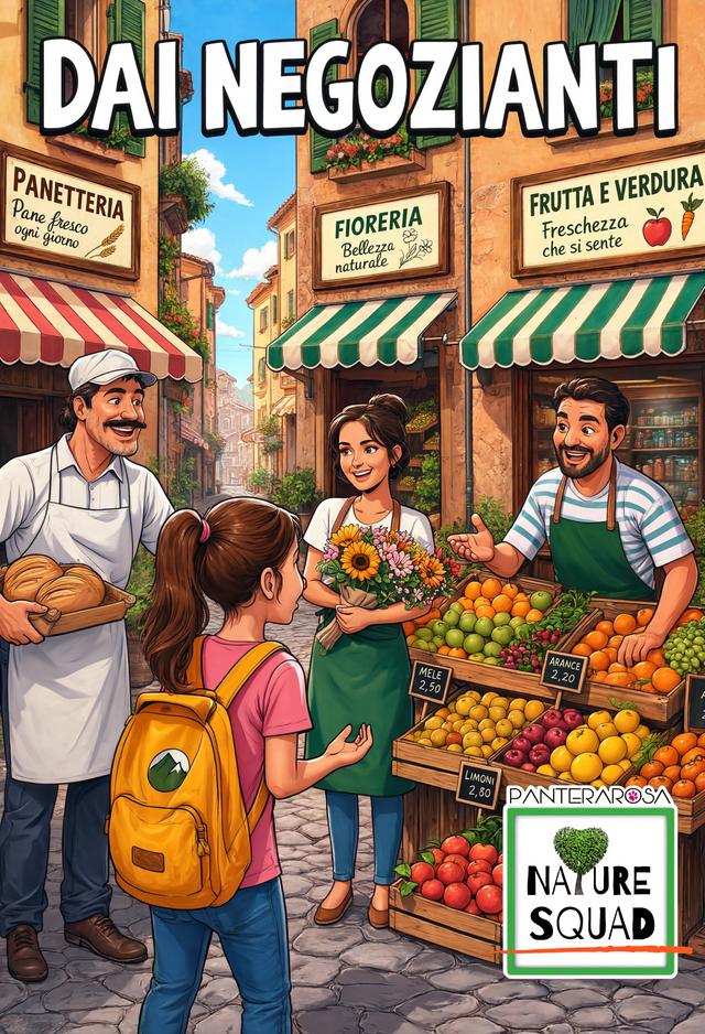 Dai negozianti , illustrazione Nature Squad